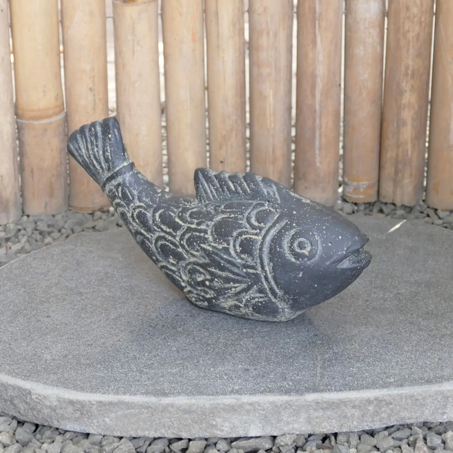  Product image 1 of the product “Fish, in the sizes 28cm and 40cm | Cast stone, handcrafted & coloured ”